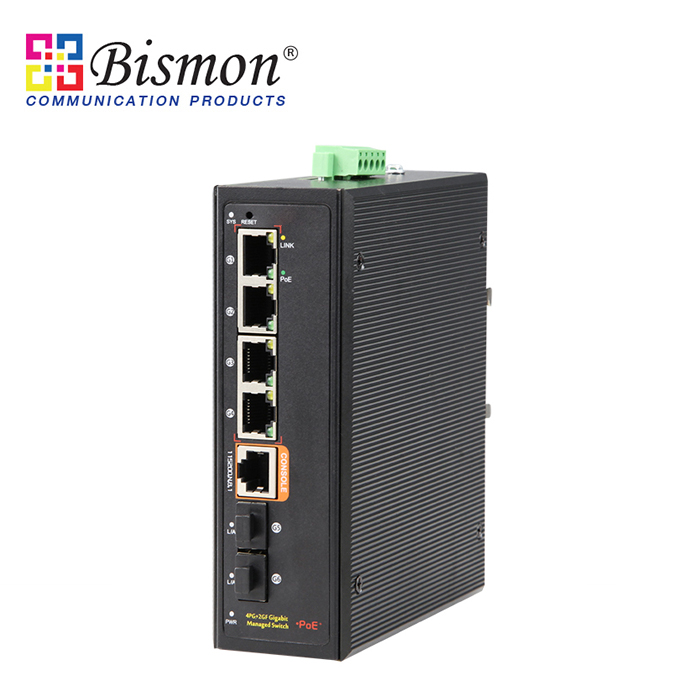 4-RJ45-10-100-1000-PoE-and-2-SFP-Slot-Uplink-L2-managed-Industrial-Switch